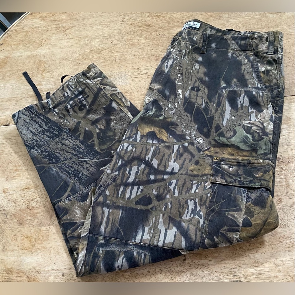 Columbia Mossy Oak Men’s Sz 38 Cargo‎ Camo Hunting Pants